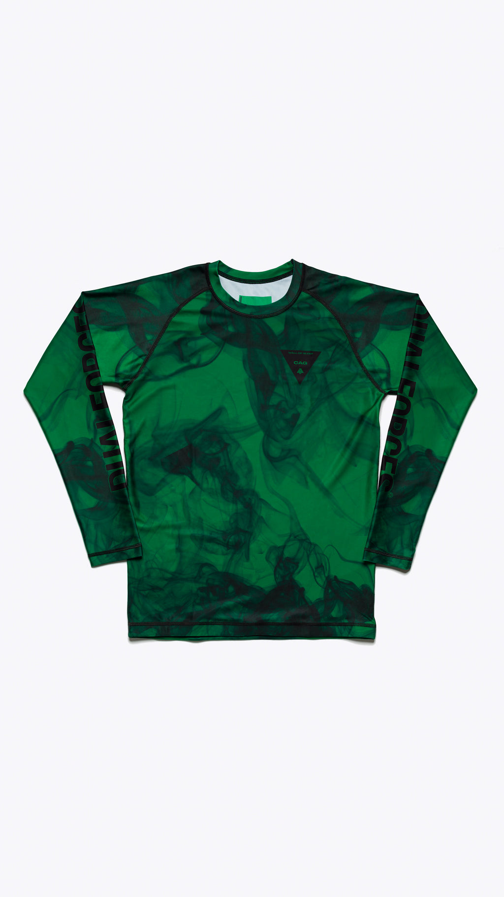 DUALFORCES® — Smoking Gun Rash Guard - Green/Black